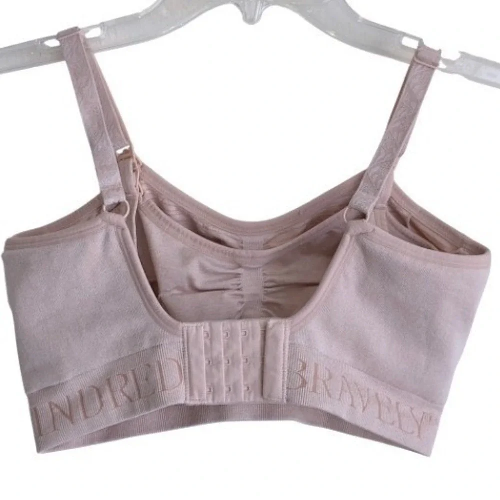 Kindred Bravely Sublime® Hands-Free Pumping & Nursing Bra Beige Size Small EUC